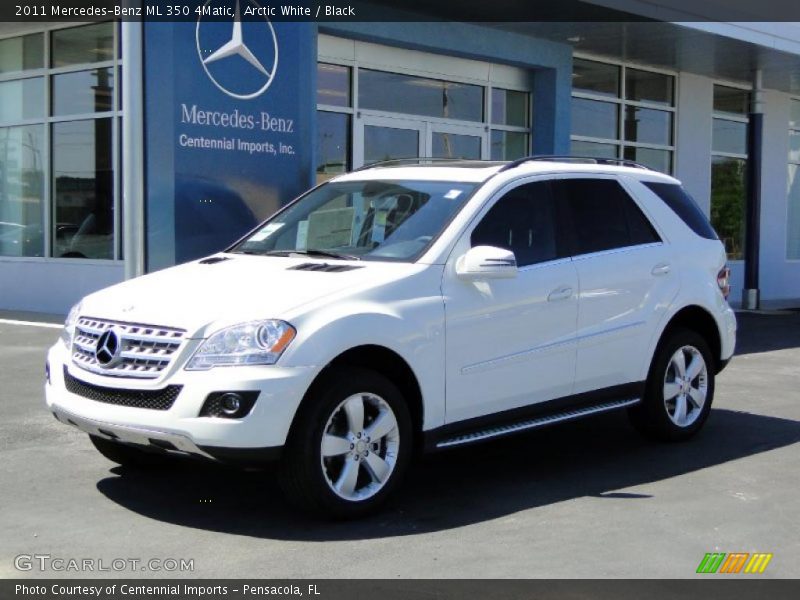 Arctic White / Black 2011 Mercedes-Benz ML 350 4Matic