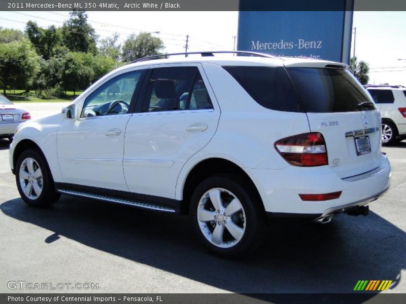 Arctic White / Black 2011 Mercedes-Benz ML 350 4Matic