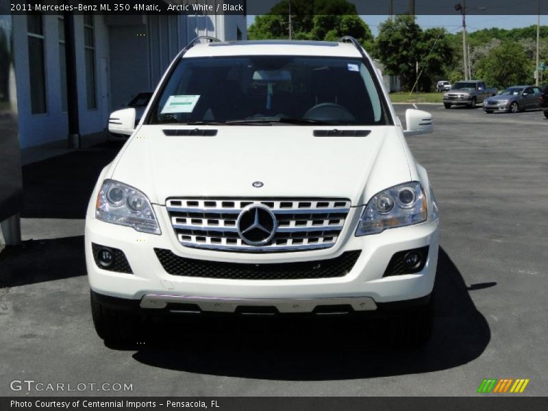 Arctic White / Black 2011 Mercedes-Benz ML 350 4Matic