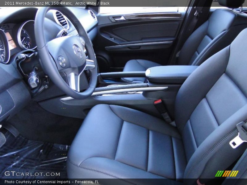 Arctic White / Black 2011 Mercedes-Benz ML 350 4Matic