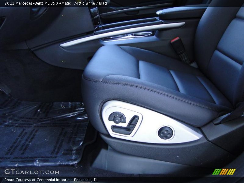 Arctic White / Black 2011 Mercedes-Benz ML 350 4Matic