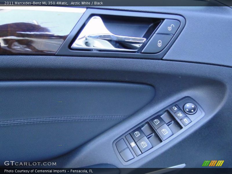 Arctic White / Black 2011 Mercedes-Benz ML 350 4Matic