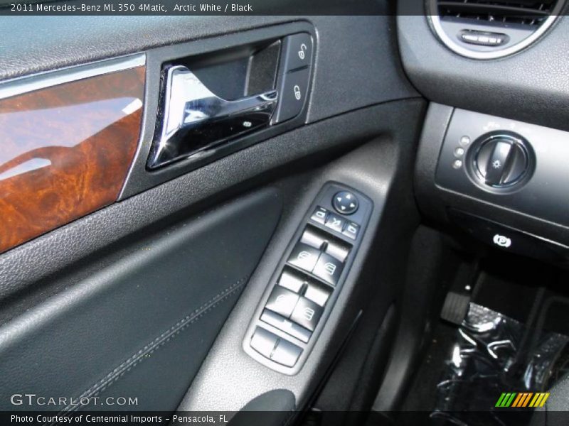 Arctic White / Black 2011 Mercedes-Benz ML 350 4Matic