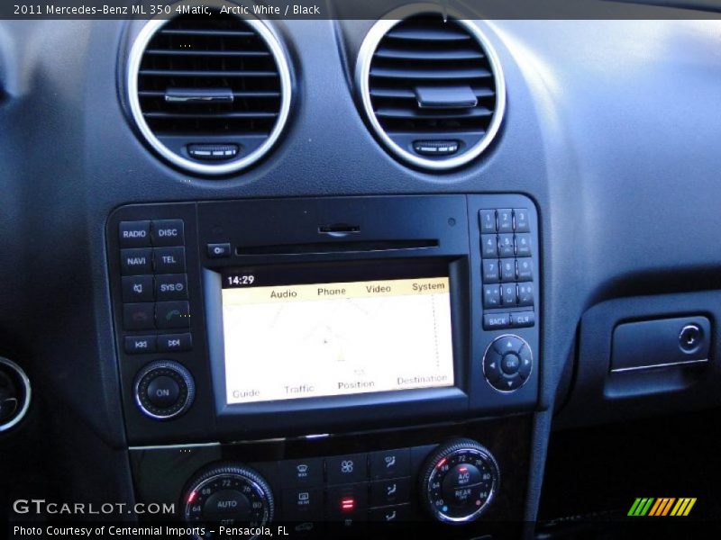 Arctic White / Black 2011 Mercedes-Benz ML 350 4Matic