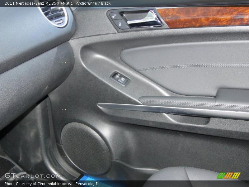 Arctic White / Black 2011 Mercedes-Benz ML 350 4Matic