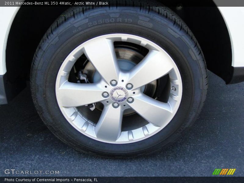 Arctic White / Black 2011 Mercedes-Benz ML 350 4Matic