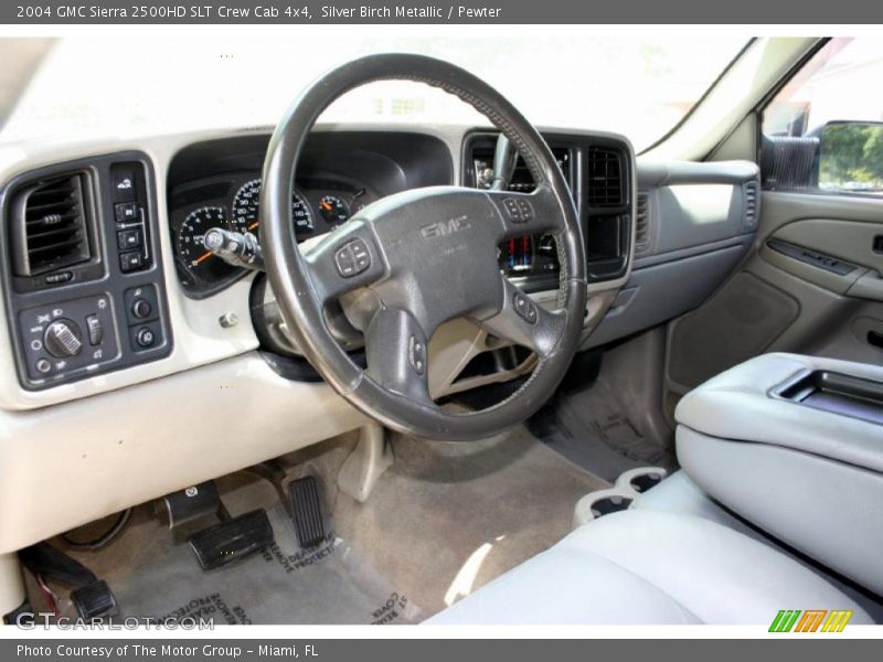 Silver Birch Metallic / Pewter 2004 GMC Sierra 2500HD SLT Crew Cab 4x4