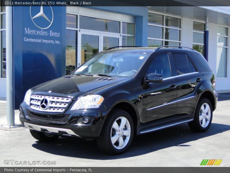 Black / Black 2011 Mercedes-Benz ML 350 4Matic