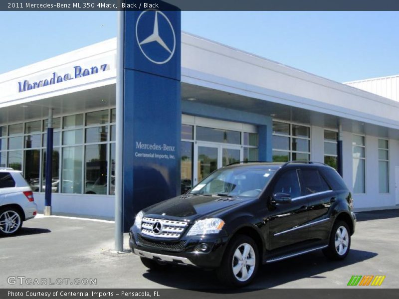 Black / Black 2011 Mercedes-Benz ML 350 4Matic