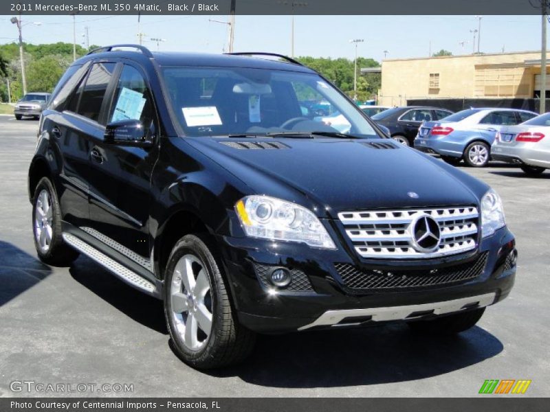 Black / Black 2011 Mercedes-Benz ML 350 4Matic