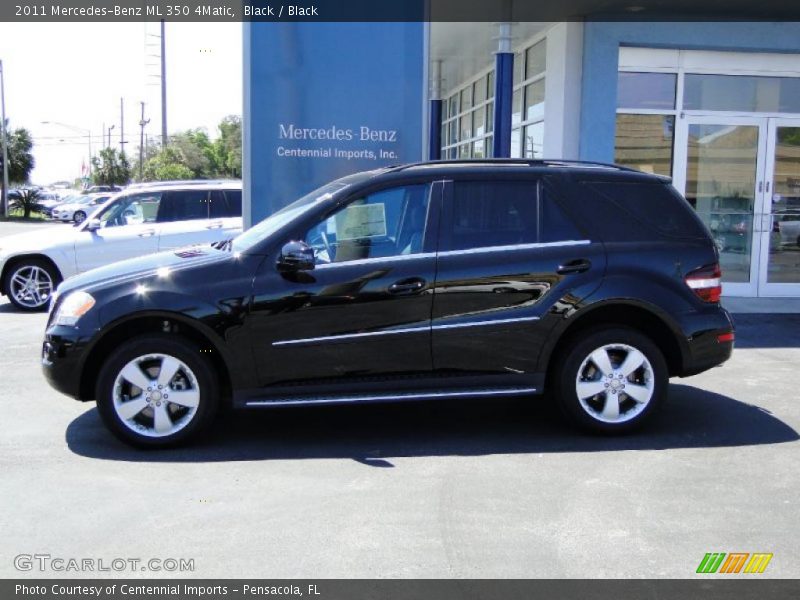 Black / Black 2011 Mercedes-Benz ML 350 4Matic