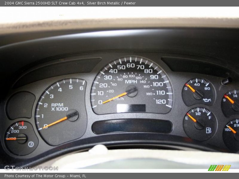 Silver Birch Metallic / Pewter 2004 GMC Sierra 2500HD SLT Crew Cab 4x4