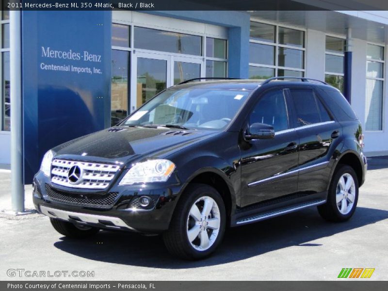 Black / Black 2011 Mercedes-Benz ML 350 4Matic
