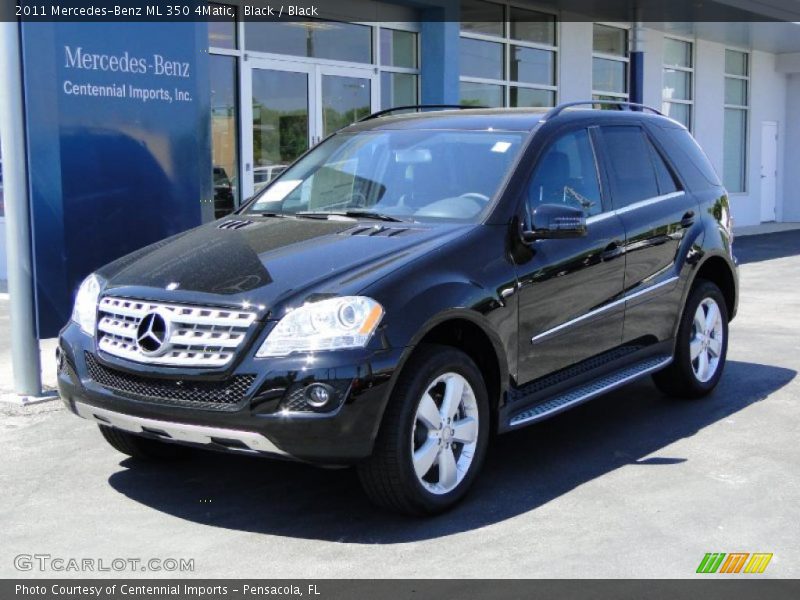Black / Black 2011 Mercedes-Benz ML 350 4Matic