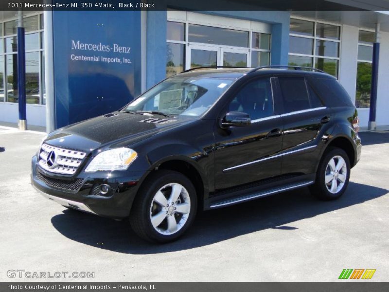 Black / Black 2011 Mercedes-Benz ML 350 4Matic