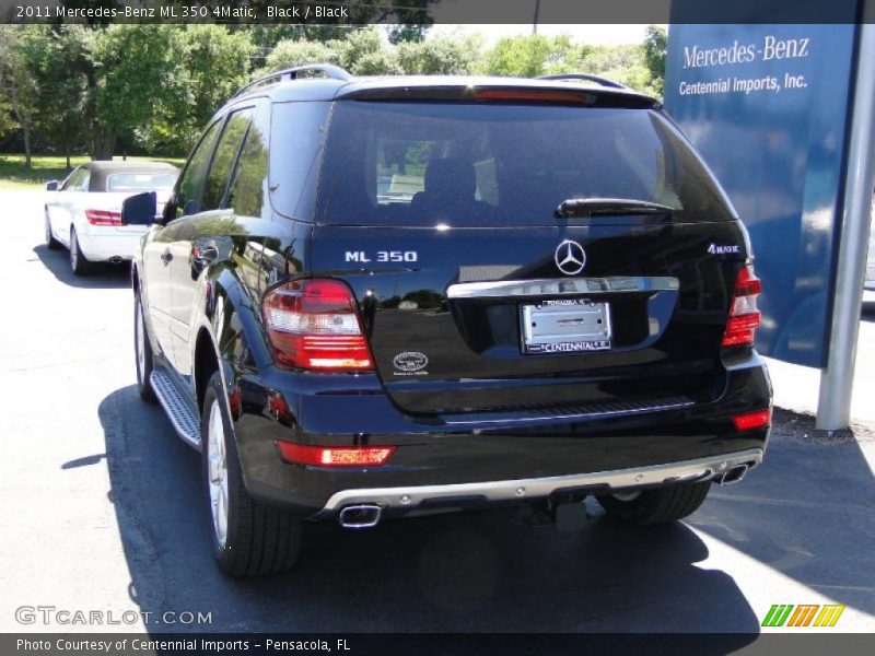 Black / Black 2011 Mercedes-Benz ML 350 4Matic