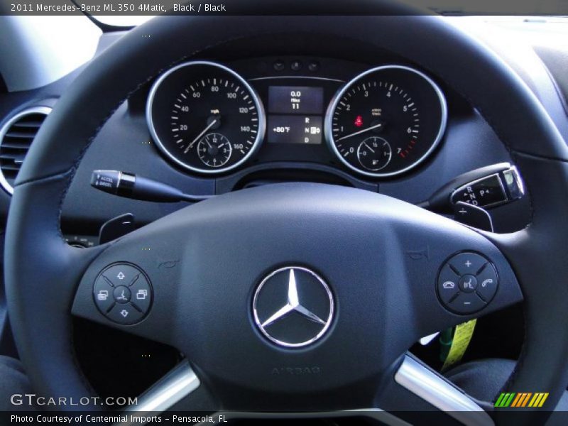 Black / Black 2011 Mercedes-Benz ML 350 4Matic