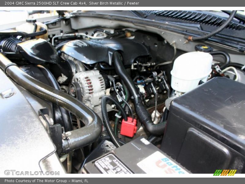 Silver Birch Metallic / Pewter 2004 GMC Sierra 2500HD SLT Crew Cab 4x4