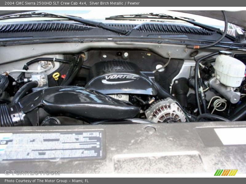 Silver Birch Metallic / Pewter 2004 GMC Sierra 2500HD SLT Crew Cab 4x4