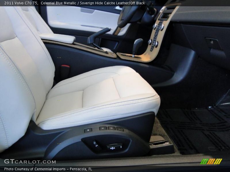 Celestial Blue Metallic / Soverign Hide Calcite Leather/Off Black 2011 Volvo C70 T5
