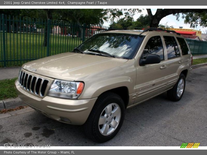 Champagne Pearl / Taupe 2001 Jeep Grand Cherokee Limited 4x4