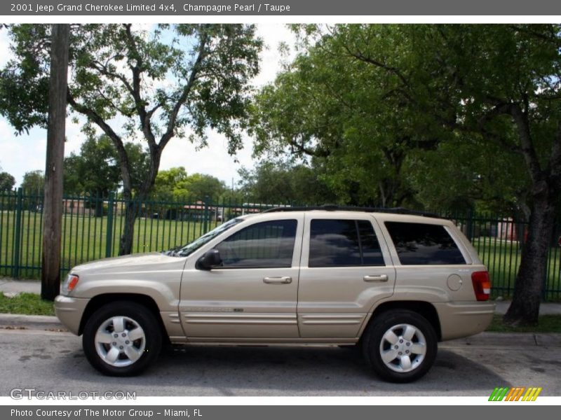 Champagne Pearl / Taupe 2001 Jeep Grand Cherokee Limited 4x4