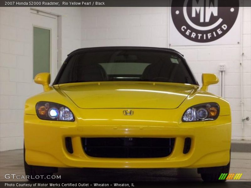 Rio Yellow Pearl / Black 2007 Honda S2000 Roadster
