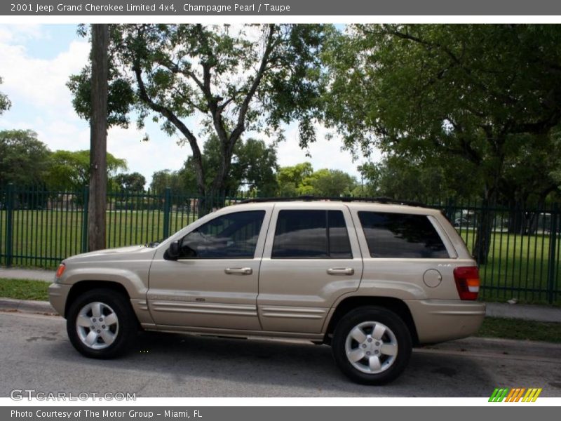 Champagne Pearl / Taupe 2001 Jeep Grand Cherokee Limited 4x4