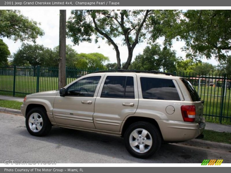 Champagne Pearl / Taupe 2001 Jeep Grand Cherokee Limited 4x4