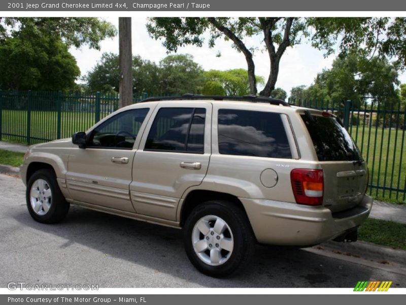 Champagne Pearl / Taupe 2001 Jeep Grand Cherokee Limited 4x4