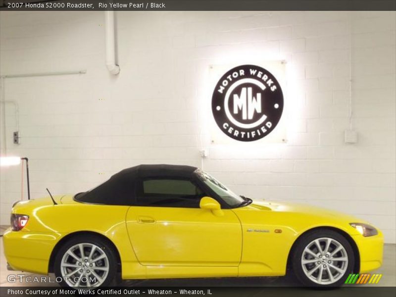 Rio Yellow Pearl / Black 2007 Honda S2000 Roadster