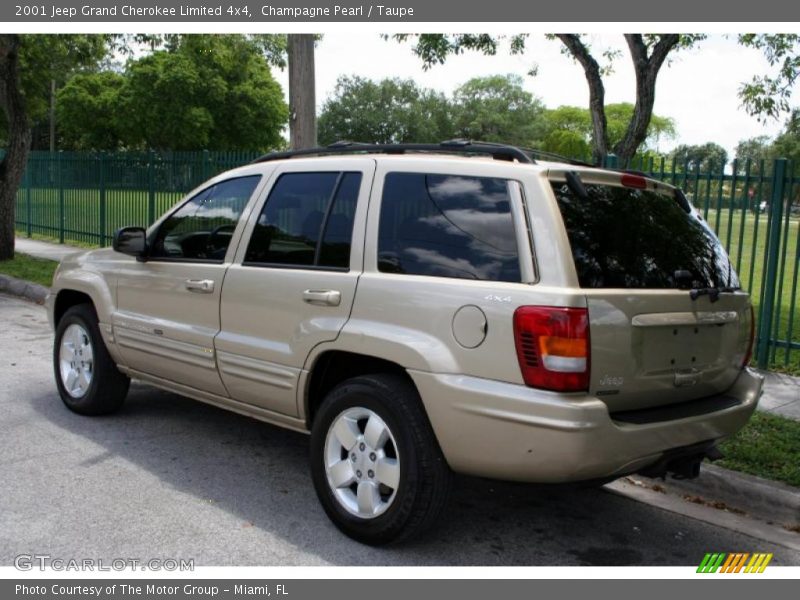 Champagne Pearl / Taupe 2001 Jeep Grand Cherokee Limited 4x4