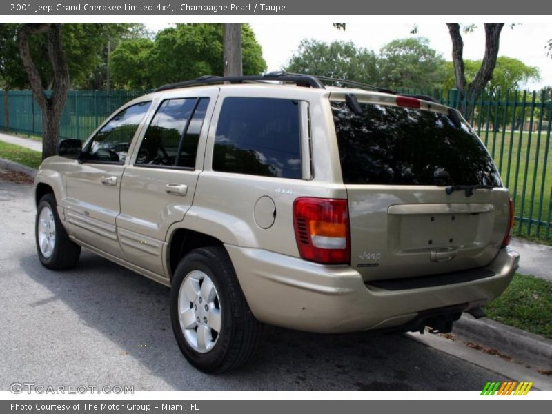 Champagne Pearl / Taupe 2001 Jeep Grand Cherokee Limited 4x4