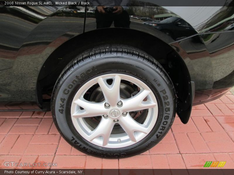 Wicked Black / Black 2008 Nissan Rogue SL AWD