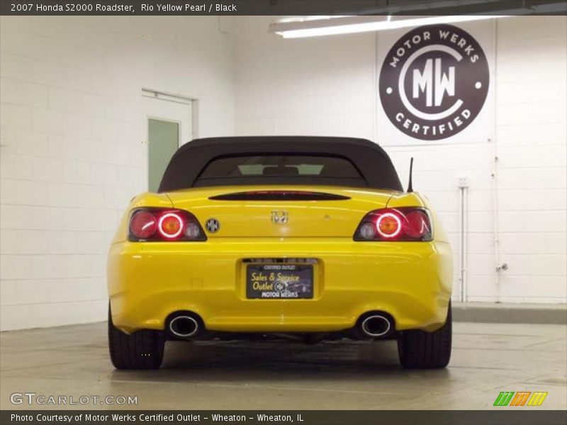 Rio Yellow Pearl / Black 2007 Honda S2000 Roadster