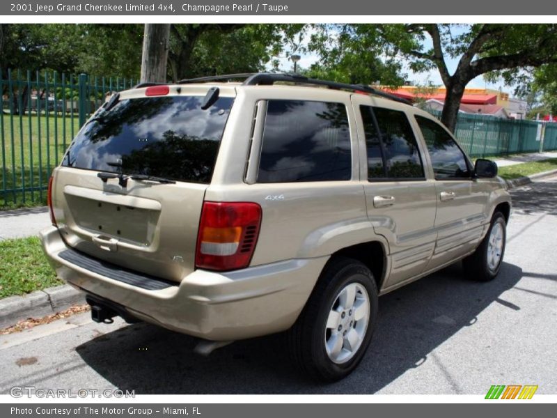 Champagne Pearl / Taupe 2001 Jeep Grand Cherokee Limited 4x4