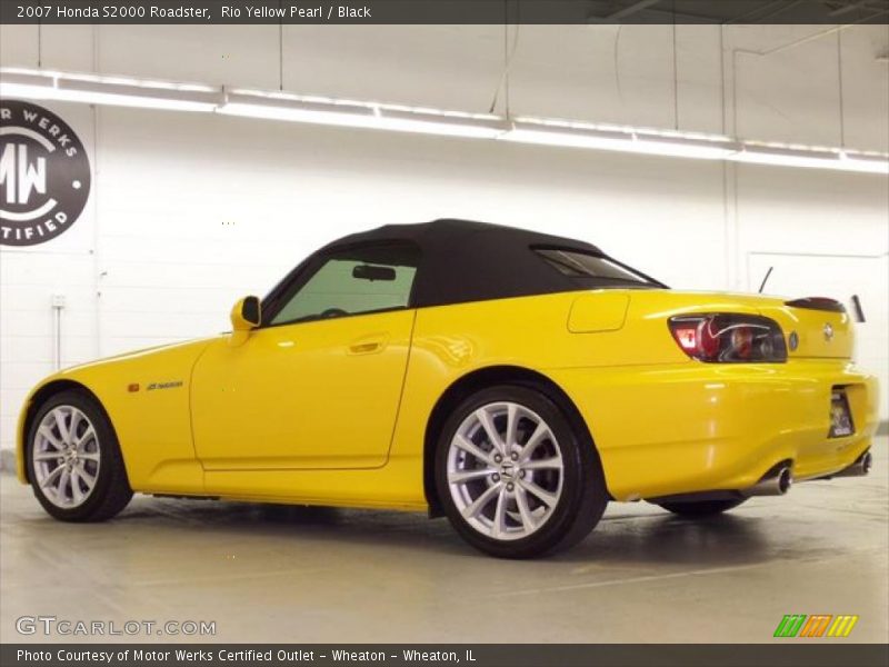 Rio Yellow Pearl / Black 2007 Honda S2000 Roadster