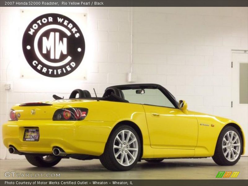 Rio Yellow Pearl / Black 2007 Honda S2000 Roadster