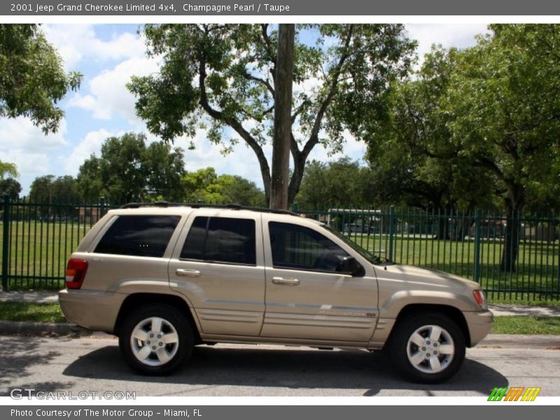 Champagne Pearl / Taupe 2001 Jeep Grand Cherokee Limited 4x4