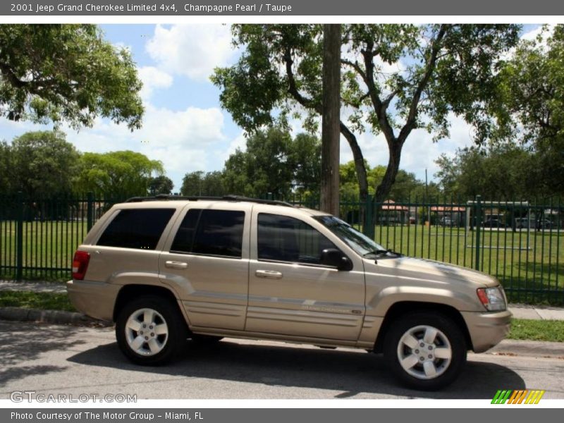 Champagne Pearl / Taupe 2001 Jeep Grand Cherokee Limited 4x4