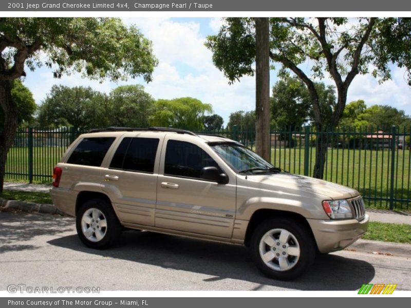 Champagne Pearl / Taupe 2001 Jeep Grand Cherokee Limited 4x4