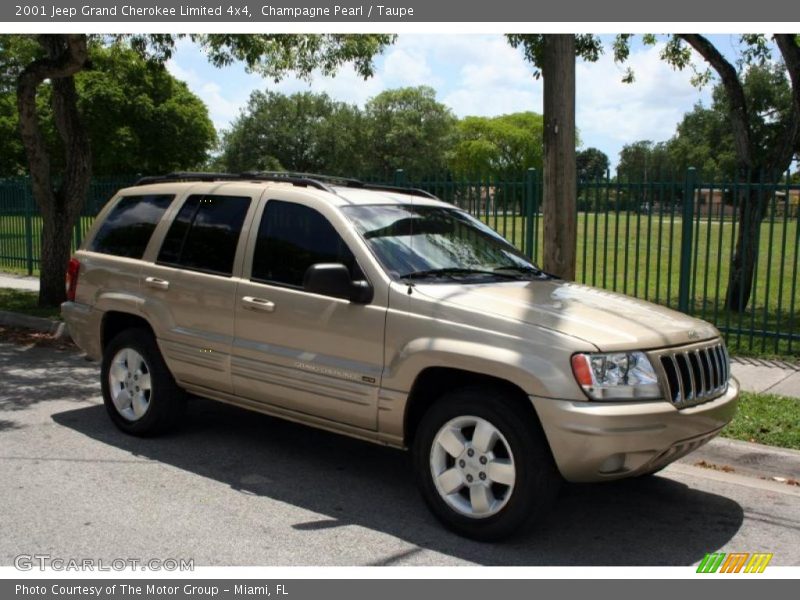 Champagne Pearl / Taupe 2001 Jeep Grand Cherokee Limited 4x4