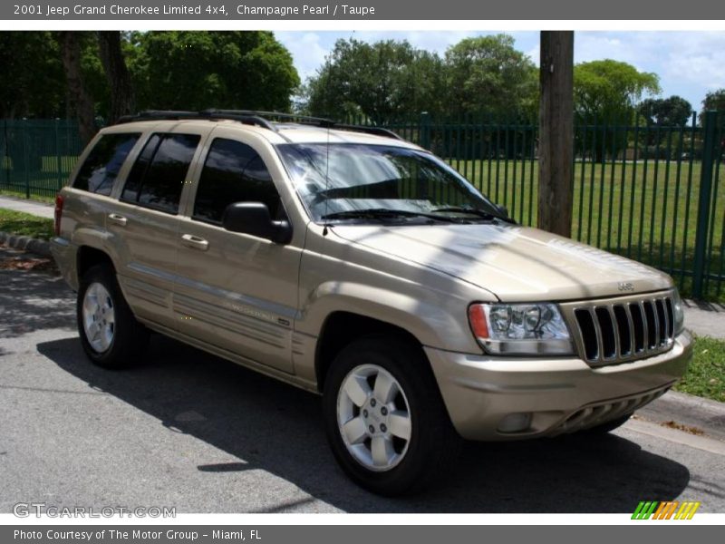 Champagne Pearl / Taupe 2001 Jeep Grand Cherokee Limited 4x4