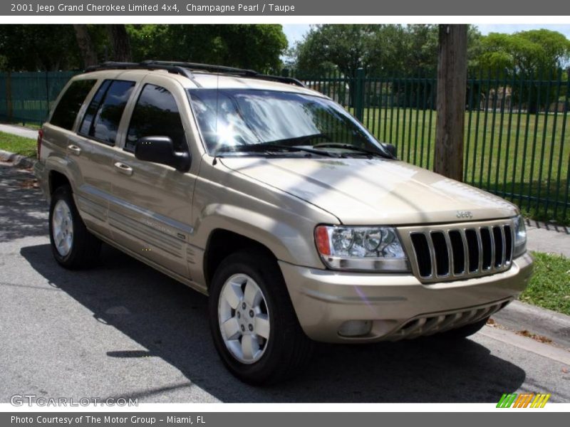 Champagne Pearl / Taupe 2001 Jeep Grand Cherokee Limited 4x4