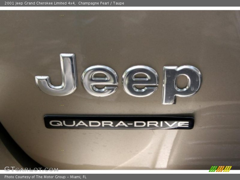 Champagne Pearl / Taupe 2001 Jeep Grand Cherokee Limited 4x4