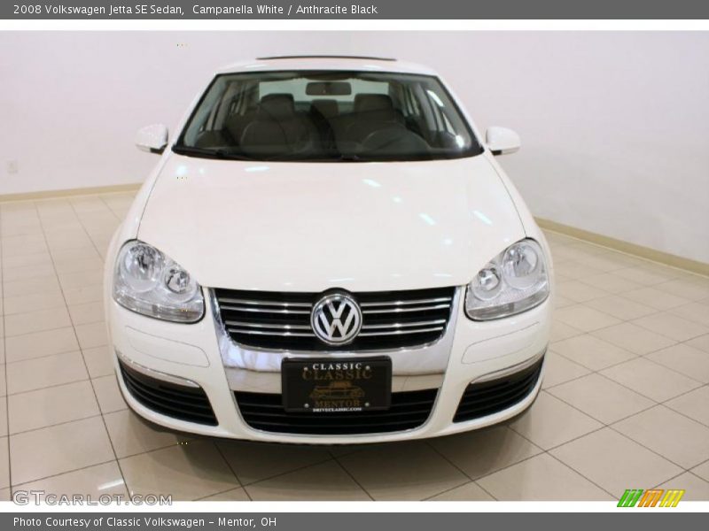 Campanella White / Anthracite Black 2008 Volkswagen Jetta SE Sedan