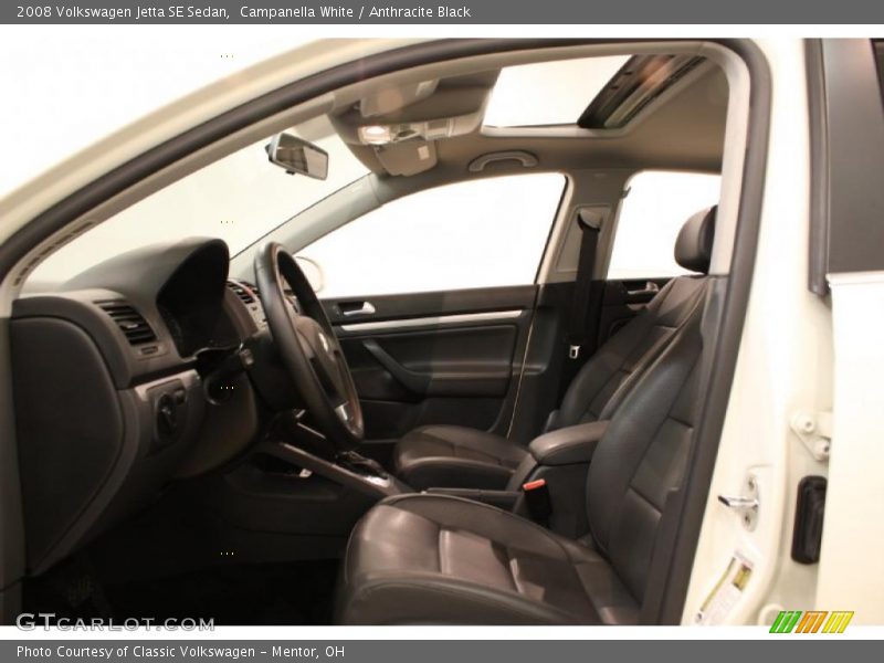 Campanella White / Anthracite Black 2008 Volkswagen Jetta SE Sedan