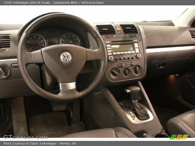 Campanella White / Anthracite Black 2008 Volkswagen Jetta SE Sedan