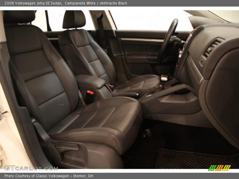 Campanella White / Anthracite Black 2008 Volkswagen Jetta SE Sedan