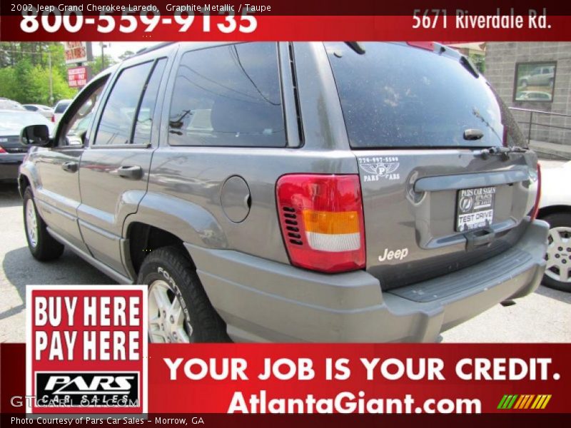 Graphite Metallic / Taupe 2002 Jeep Grand Cherokee Laredo